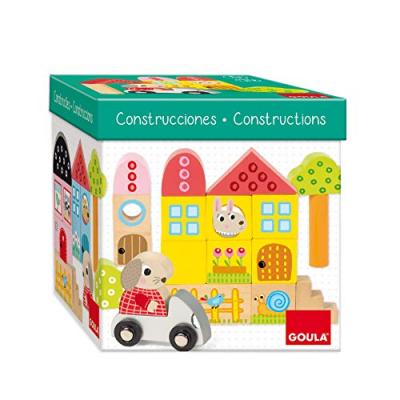ALPEXE Goula blocs de construction en bois 40 pi&egrave;ces