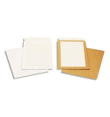 GPV   pochettes dos carton, 24, 260 x 330 mm, kraft brun noir