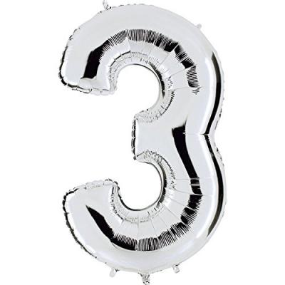GRABO  Superloon 093S-P Num&eacute;ro 3 101,6 cm, couleur argent, taille unique