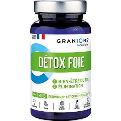 GRANIONS D&eacute;tox Foie 60 Comprim&eacute;s Cure de 1 Mois 
