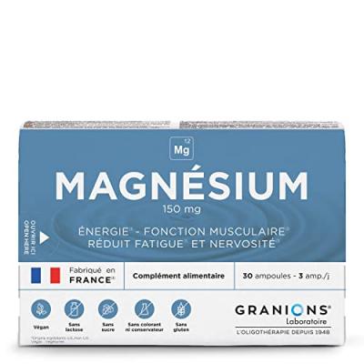 GRANIONS Compl&eacute;ment Alimentaire Magn&eacute;sium  - La Bo&icirc;te De 30 Ampoules