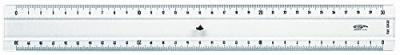 GENERIQUE R&egrave;gle transparente 2 biseaux + bosselage 30 cm - graphoplex