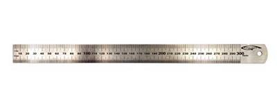 GRAPHOPLEX R&eacute;glet acier &eacute;pais &eacute;p = 1mm l = 24mm l = 30cm - 