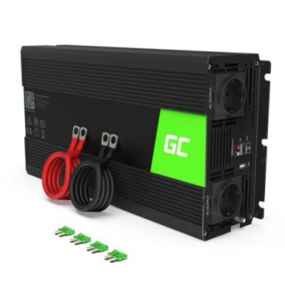 GREEN CELL Onduleur 12V &agrave; 230V 1500W Onde sinuso&iuml;dale pure