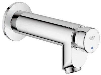 GROHE  Euroeco Cosmopolitan S Robinet temporis&eacute; 1/2 bleu/rouge chrome