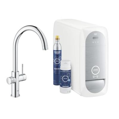 GROHE Blue Home Kit de d&eacute;marrage Mitigeur bec c Chrome (31455001) - 