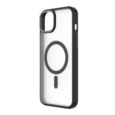 QDOS Coque bumper  Iphone 15 Plus MagSafe Hybrid SNAP noir