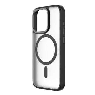 QDOS Coque bumper  Iphone 15 Pro MagSafe Hybrid SNAP Noir