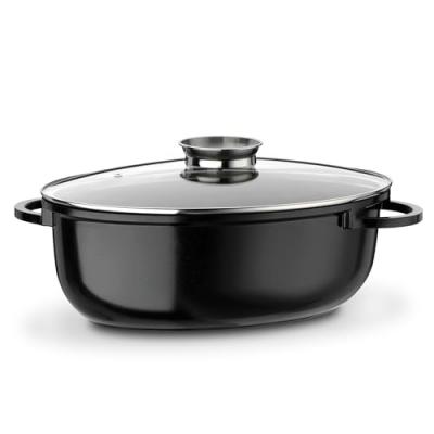  GSW Cocotte rev&ecirc;tement Greblon&reg; &agrave; induction avec maniques - 10 l