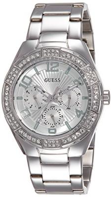 GUESS  Femme Analogique Quartz Montre avec Bracelet en Acier Inoxydable W0729L1