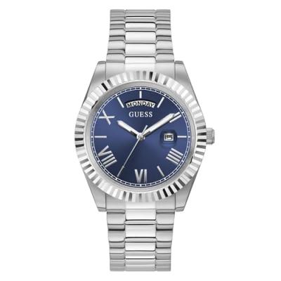 GUESS Montre Homme  MENS DRESS GW0265G7 - Bracelet Acier Argent