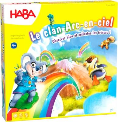 HABA Jeu de soci&eacute;t&eacute;  Le clan Arc en ciel Multicolore
