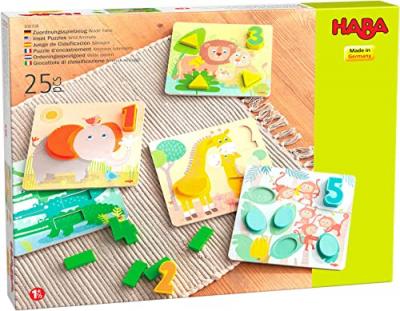 HABA Puzzle d'encastrement animaux sauvages
