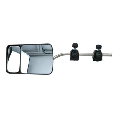 CARPONIT Lot de 2 R&eacute;troviseurs caravane + angle mort - Noir