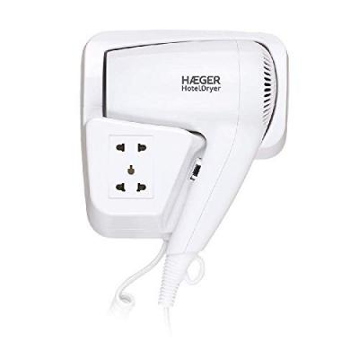HAEGER S&egrave;che-Cheveux des H&ocirc;tels Hotel Dryer - 1200W, Blanc