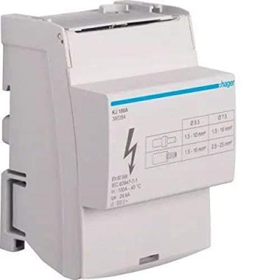 HAGER  Bloque de conexi&oacute;n esc.4P,100A,2x16/8x10 mm&sup2;