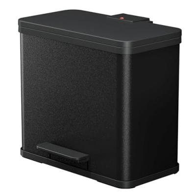 HAILO  poubelle a p&eacute;dale tri s&eacute;lectif &ouml;ko trio plus l noir 0633-260 
