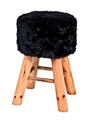 PARIS PRIX Haku 30563 Tabouret Bois Noir 30 x 30 x 45 cm