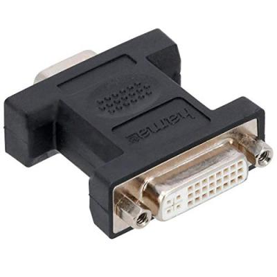 HAMA Adaptateur VGA-DVI, VGA m&acirc;le - DVI femelle, blind&eacute; - Neuf