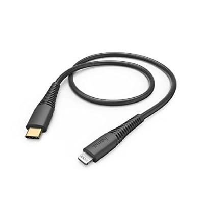 HAMA  00183308 C&acirc;ble de Charge/Donn&eacute;es, USB-C/Lightning, 1, 5 M, Noir