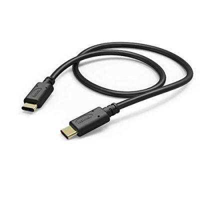 HAMA C&acirc;ble de charge/donn&eacute;es, USB Type-C - USB Type-C, 1 m, noir - Neuf