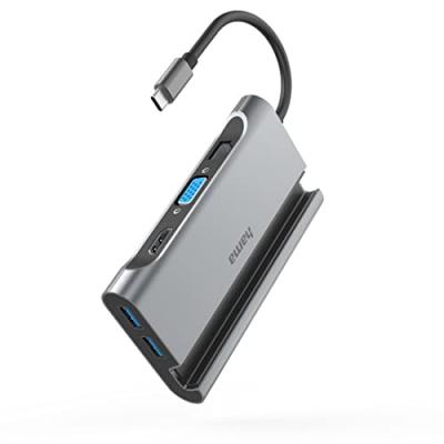 HAMA Adaptat . multip . USB-C, 7 ports, 3xUSB-A, USB-C, VGA, HDMI, LAN/Eth .