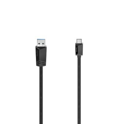 HAMA Cable USB-C, male USB-C - male USB-A, USB 3 .2 Gen1, 5 Gbit/s, 0,75 m