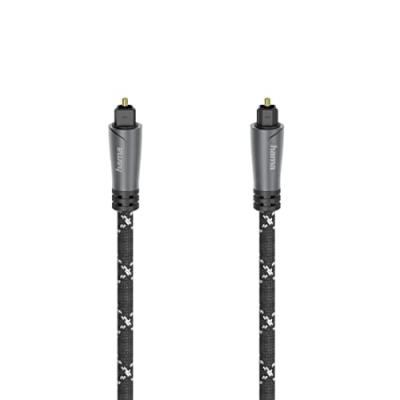 HAMA C&acirc;ble audio &agrave; fibres optiques, connecteur odt (toslink), m&eacute;tal., 3,0 m