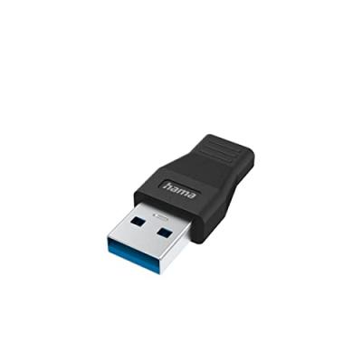 HAMA Adaptateur USB, fiche USB-A - port USB-C, USB 3.2 Gen1, 5 Gbit/s
