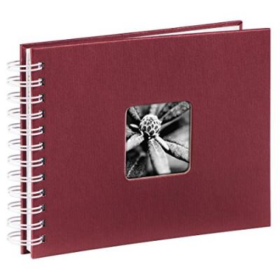  Hama Fine Art Spiral 24x17 Cm 50 White Pages Photo Album Rouge