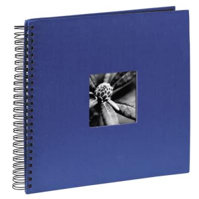HAMA  Fine Art Spiral 28x24 Cm 50 Black Pages Photo Album Bleu