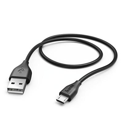 HAMA C&acirc;ble de charge/donn&eacute;es, micro-USB, 1,4 m, noir - Neuf