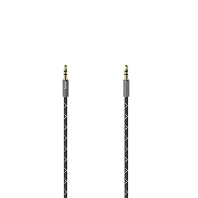 HAMA C&acirc;ble audio, jack m&acirc;le 3,5 mm/con. M&acirc;le, st&eacute;r&eacute;o, m&eacute;tal., dor&eacute;, 0,75 m