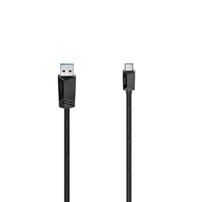 HAMA C&acirc;ble USB-C, m&acirc;le USB-C - m&acirc;le USB-A, USB 3.2 Gen1, 5 Gbit/s, 0,25 m