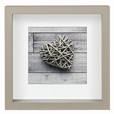 HAMA  Scala 3d 23x23 Cm Portrait Wood Passepartout Photo Frame Beige