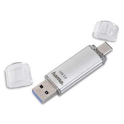 HAMA Cl&eacute; USB C-Laeta, USB-C USB 3.1/USB 3.0, 128GB, 40 MB/s, argent