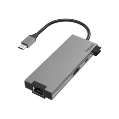 HAMA  200109 Hub USB Type C 3.1/2 Ports USB A 3.0 1 Port USB Type C Hdmi LAN
