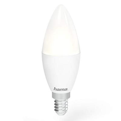 HAMA  Lampe WLAN LED E14 5,5W Blanc, dimmable, Bougie 176602