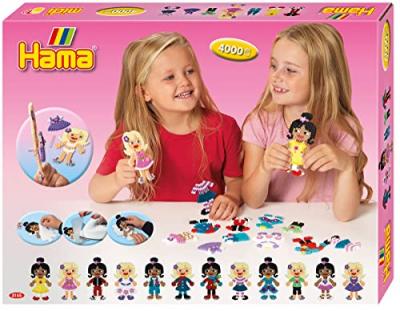 HAMA Perles &agrave; repasser midi 'Poup&eacute;e &agrave; habiller', coffret