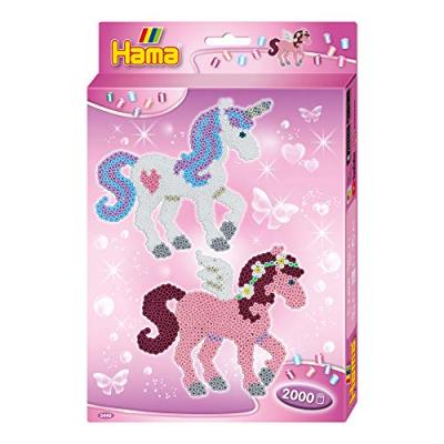 HAMA  Perles Midi, Plastique, Rose, Taille unique, Set de 2000 Pi&egrave;ces