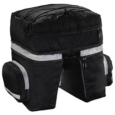 HAMA  Sacoche Pour Porte-Bagages 3 Pi&egrave;ces Noir