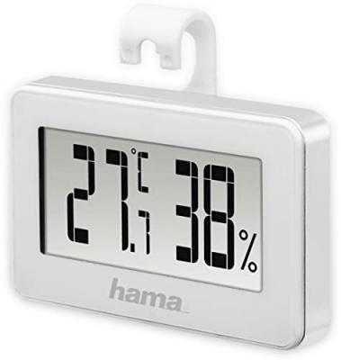 HAMA  Thermom&egrave;tre/hygrom&egrave;tre Mini, blanc