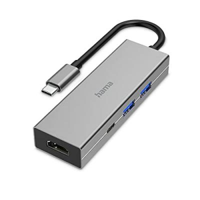 HAMA Hub USB-C, multiport, 4 ports, 2 USB-A, USB-C, HDMI - Neuf