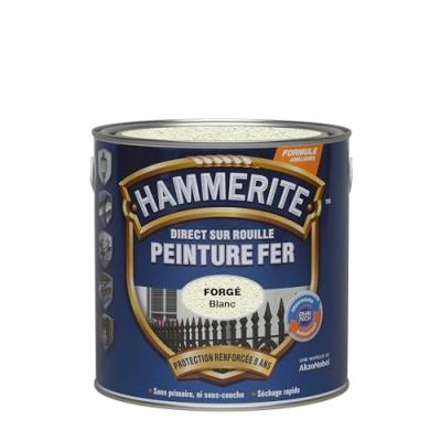 HAMMERITE Peinture Direct Sur Rouille Forg&eacute;e Blanc 2,5 l  Blanc