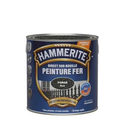 HAMMERITE  - Peinture Direct Sur Rouille Forg&eacute;e Noir 2,5 l Noir