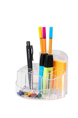 HAN  multipot &agrave; crayons RONDO, 9 compartiments, incolore