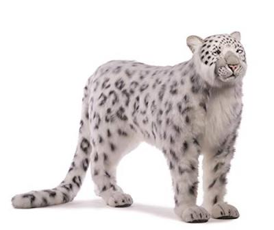 HANSA  peluche geante leopard des neiges 95 cm h et 122 cm l 4282