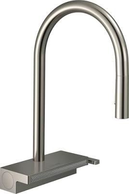 HANSGROHE Cuisine aquno select m81 3 jets avec douchette extractible + passoire, aspect acier inox