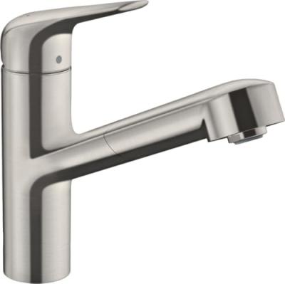 HANSGROHE Mitigeur cuisine Focus M42 150 douchette extractible aspect acier inox