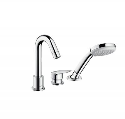 HANSGROHE Set de finition mitigeur 3 trous pour montage sur bord de baignoire chrom&eacute;